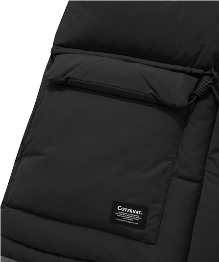 Covernat Unisex RDS Mountain Med Puffer Black | Puffer for