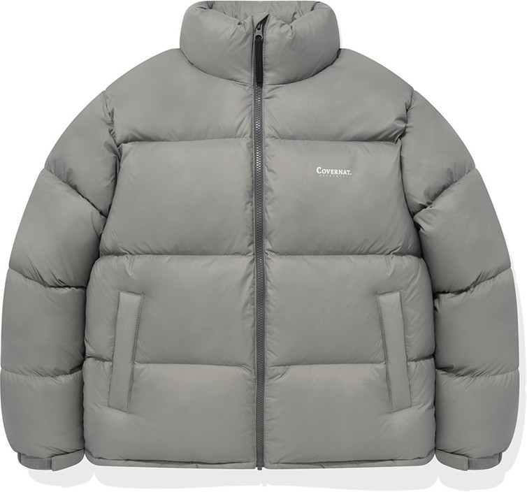 [COVERNAT]★RDS CIVIC DOWN JACKET SHORT PUFFER Covernat Unisex RDS Civic Short Puffer Gray | Puffer for