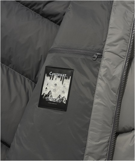 Covernat Unisex RDS Civic Short Puffer Gray | Puffer for