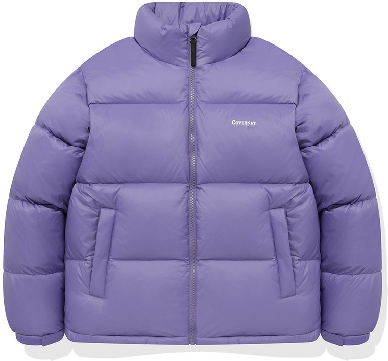 ★22-23FW★COVERNAT★Women's RDS CIVIC SHORT DOWN PUFFER Covernat Unisex RDS Civic Short Puffer Lavender | Puffer for