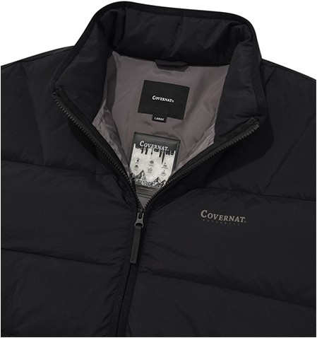 アウターその他 COVERNAT RDS Coverlight Stand Collar Down Black CO2304DP21BK Covernat Unisex RDS Coverlight Stand Collar Down Black