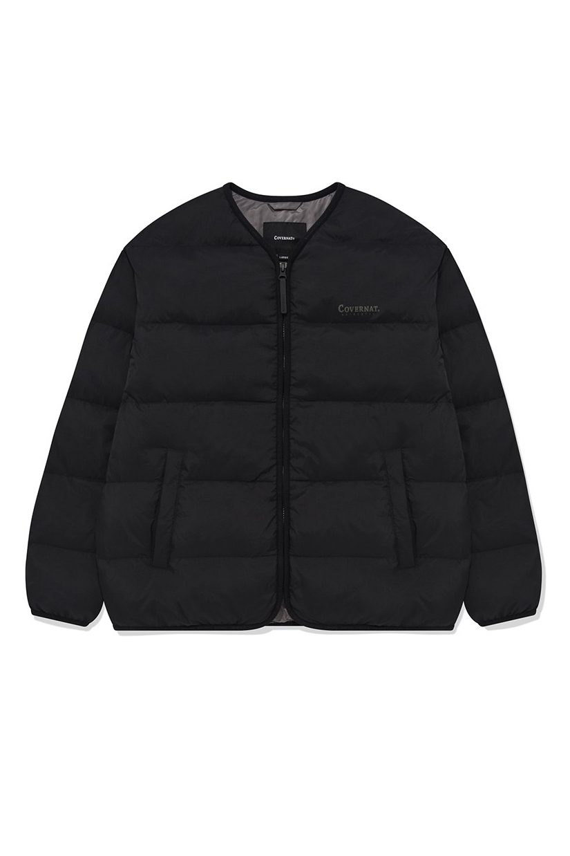 ダウンジャケット・コート COVERNAT Women's Cover Light Collarless Down Jumper Light Bl Covernat Unisex RDS Coverlight Collarless Down Black