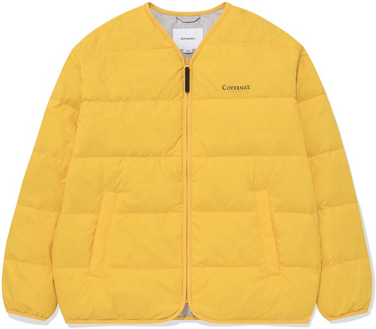 ダウンジャケット・コート COVERNAT Women's Cover Light Collarless Down Jumper Light Bl Covernat Unisex RDS Coverlight Collarless Down Light Gray
