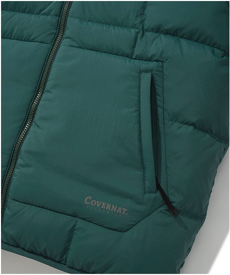 Covernat Unisex RDS Coverlight Hoodie Down Green | Puffer