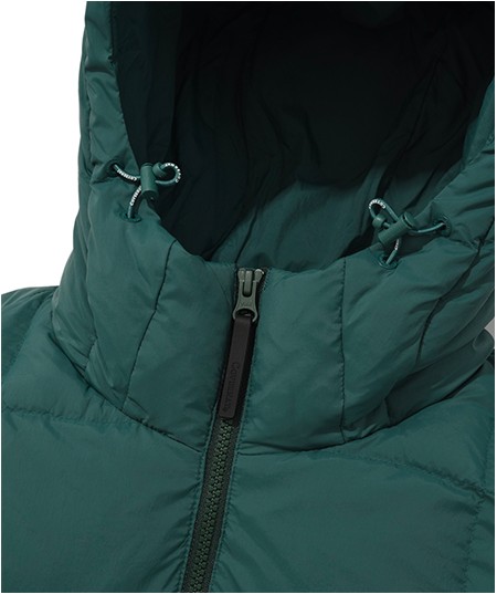 Covernat Unisex RDS Coverlight Hoodie Down Green | Puffer