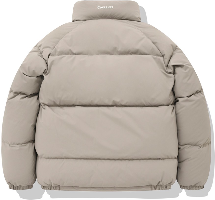 Covernat Unisex RDS Preppy Down Short Puffer Beige | Puffer for