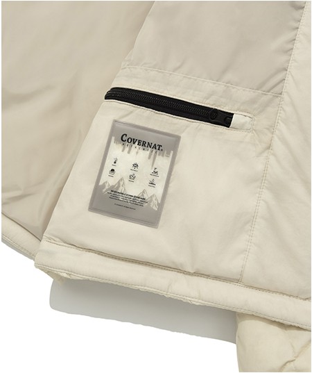 Covernat Unisex RDS Highlight Stand Collar Down Ivory