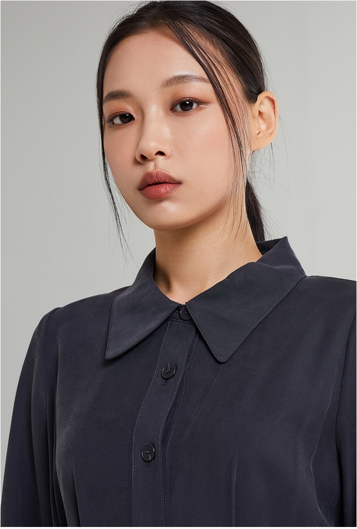 ★送料・関税込★sinoon★SHIRT LONG DRESS★ SPAO Shirt Long Dress | Shirt Dresses for Women | KOODING