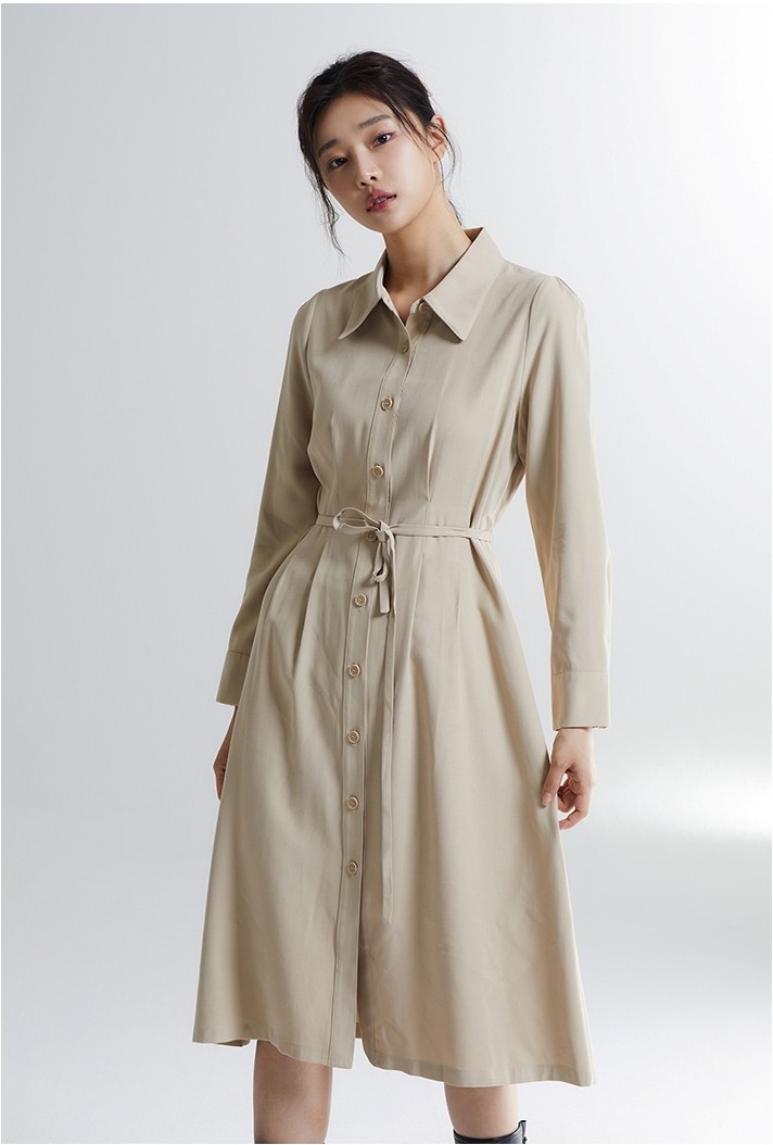 ★送料・関税込★sinoon★SHIRT LONG DRESS★ SPAO Shirt Long Dress | Shirt Dresses for Women | KOODING