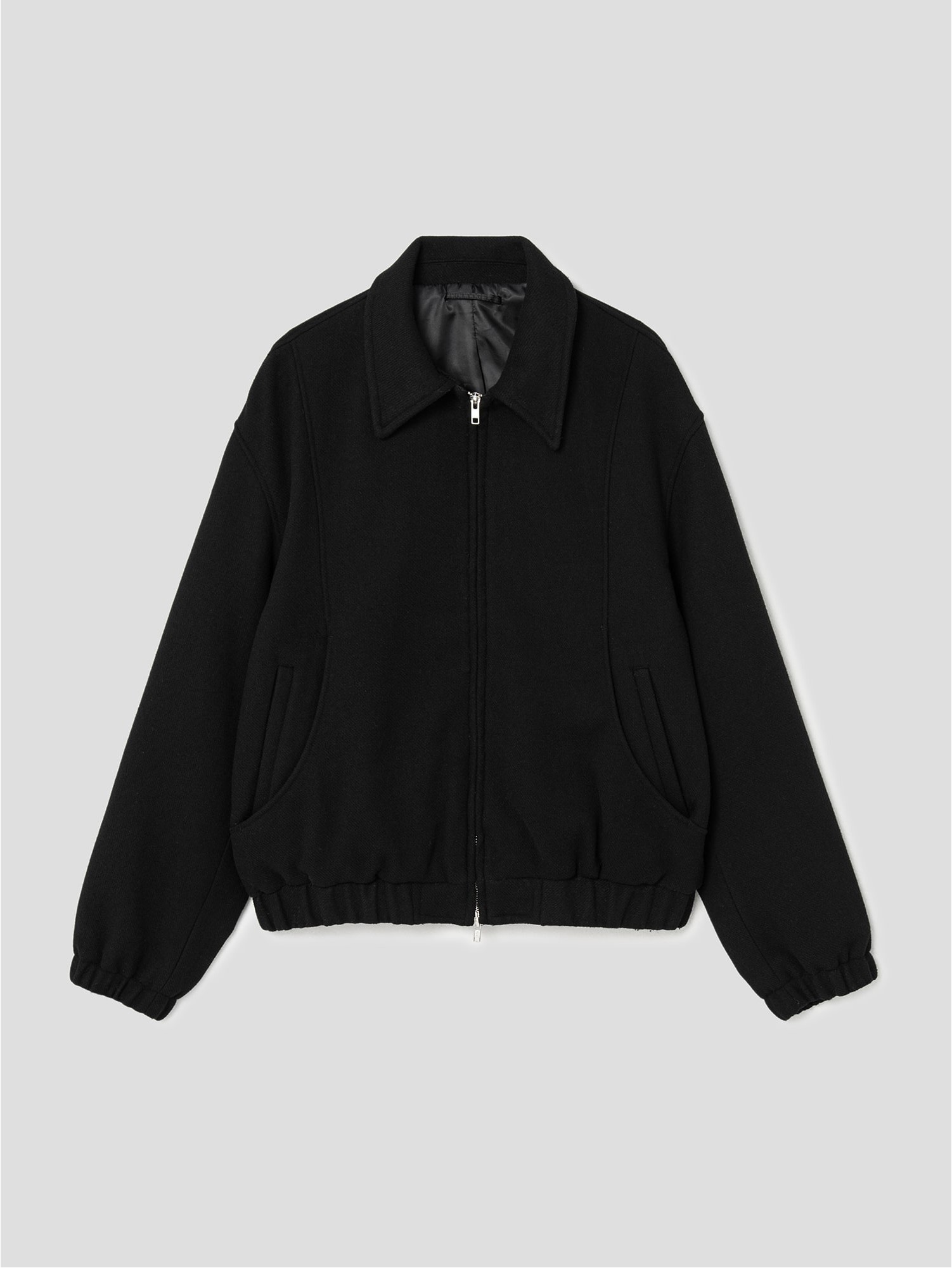 8seconds Wool Blended Curved Vent Blouson Black | Jackets