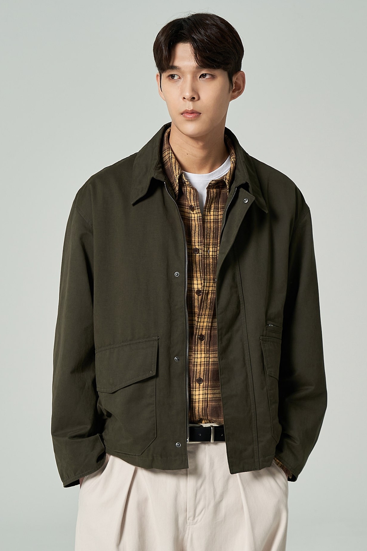 Utility Oversized Shell Parka Dark Brown