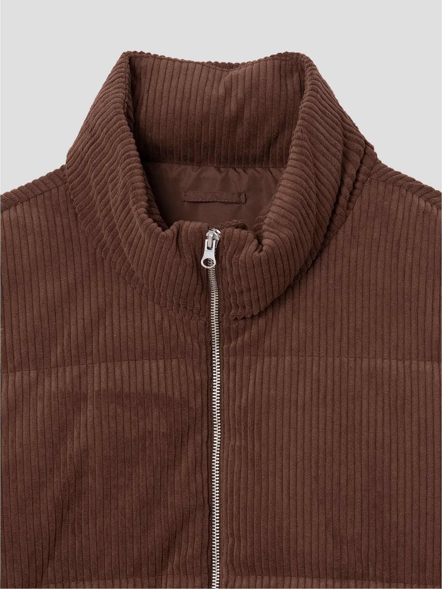 8seconds Corduroy Short Puffer Jacket Dark Brown | Puffer