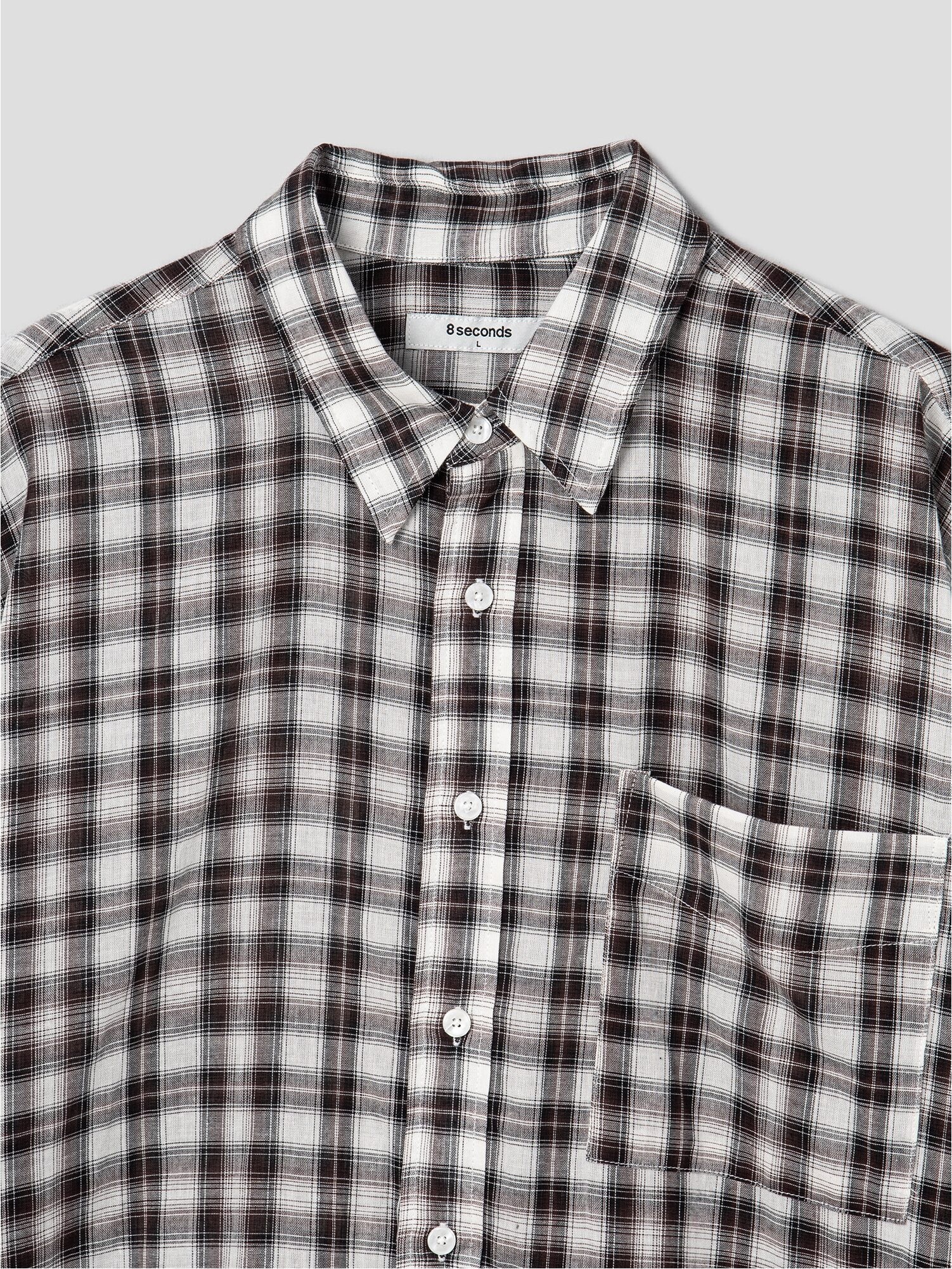 【8SECONDS】New Arrival 19SS Tartan Check Cotton Shirts 8seconds Cotton Tartan Check Shirt Green | Plaid for Men