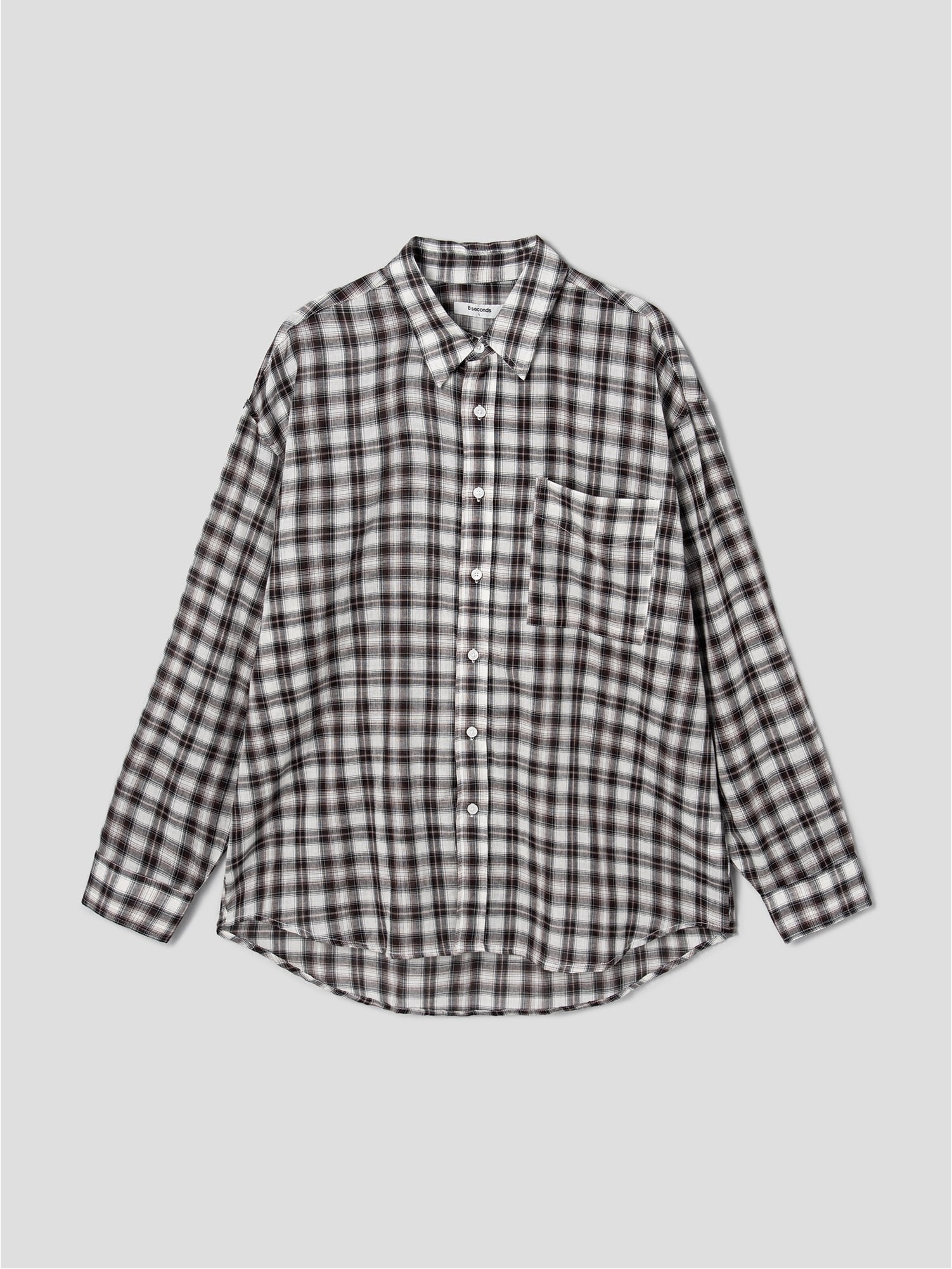 8seconds Cotton Check Shirt Black | Plaid for Men | KOODING