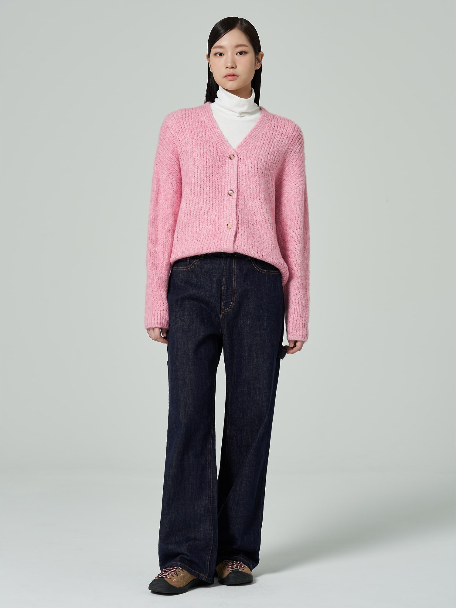 8seconds Loose Fit Tab Cardigan Pink | Cardigans for Women