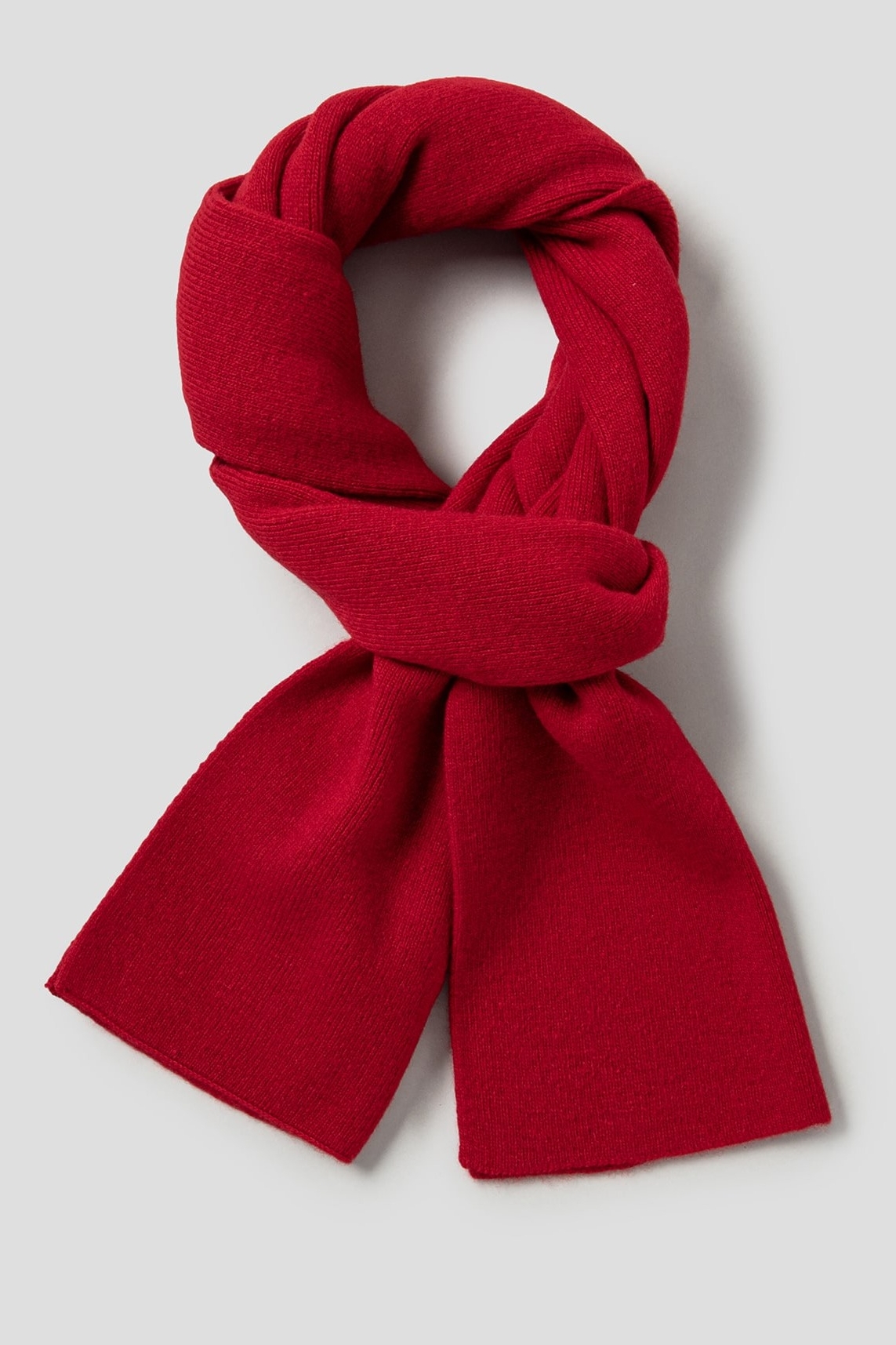 Wool Cashmere Muffler Red