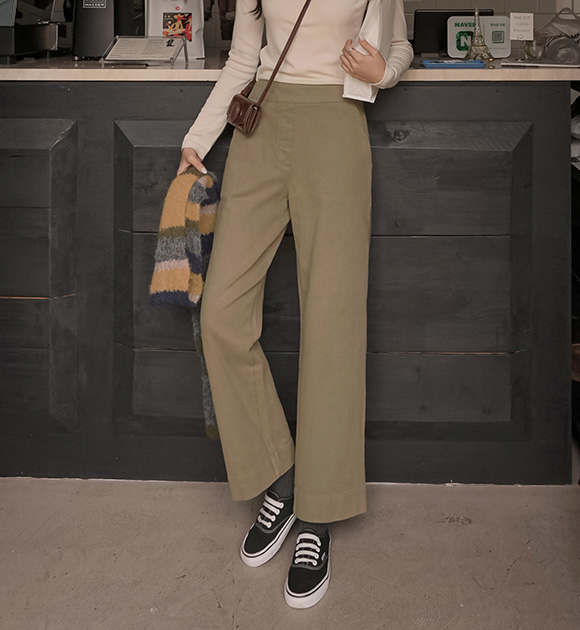 Candice Semi-wide Fleece Lined Pants