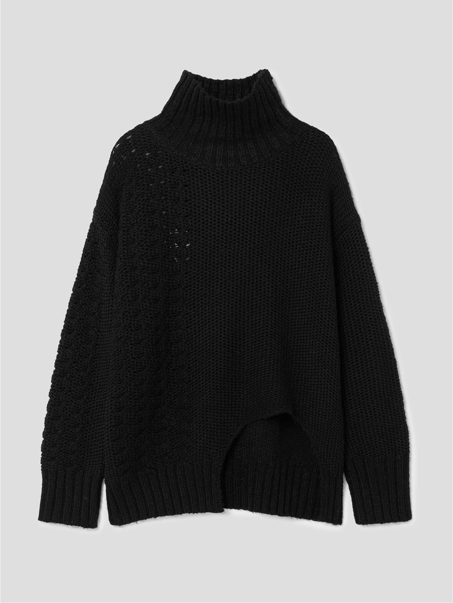 ABYTS TURTLE NECK KNIT ブラック 3 NORDIC TURTLE NECK KNIT – ABYTS
