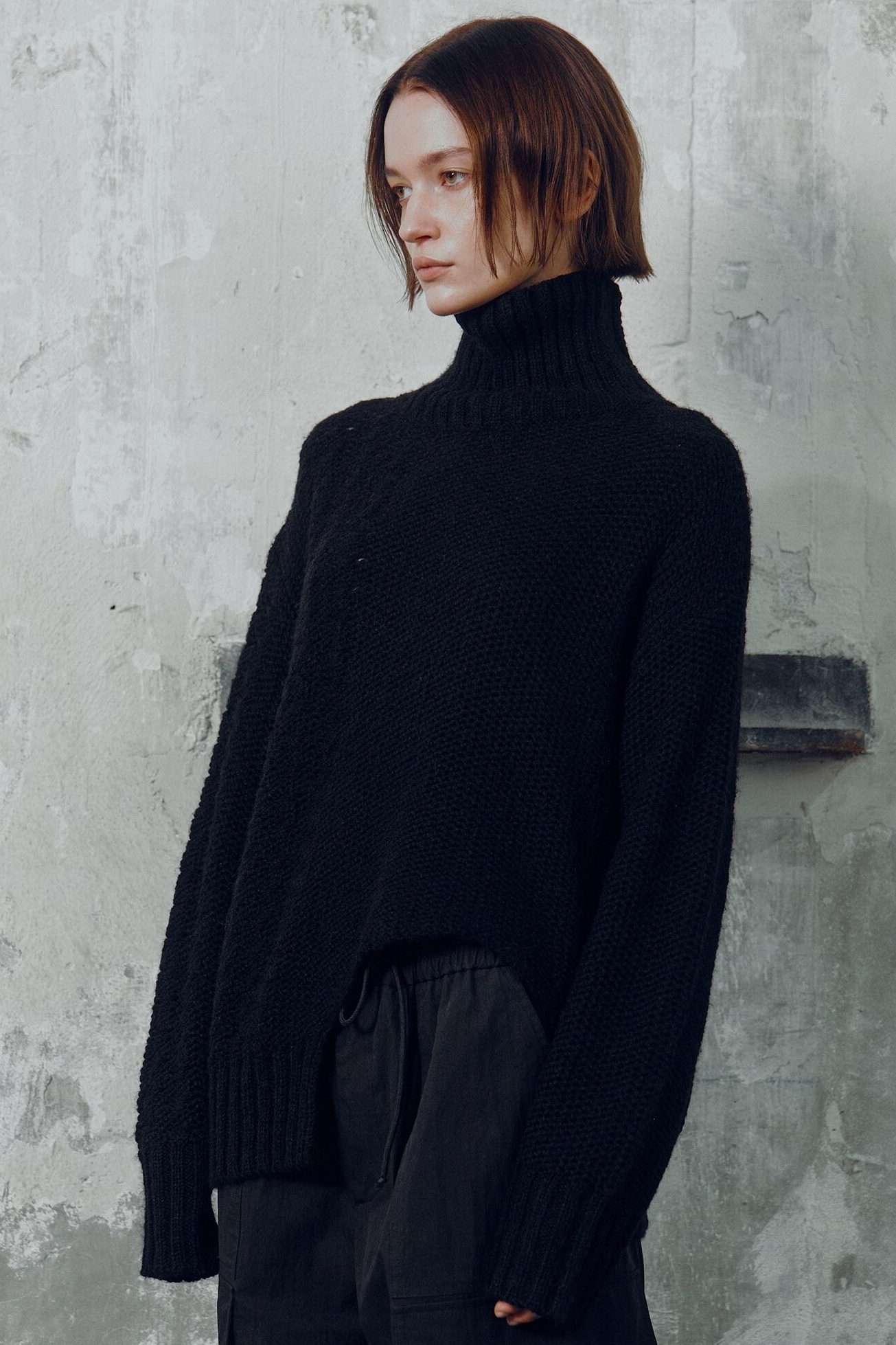 8seconds Turtleneck Cut Knit Black | Turtlenecks & Mock