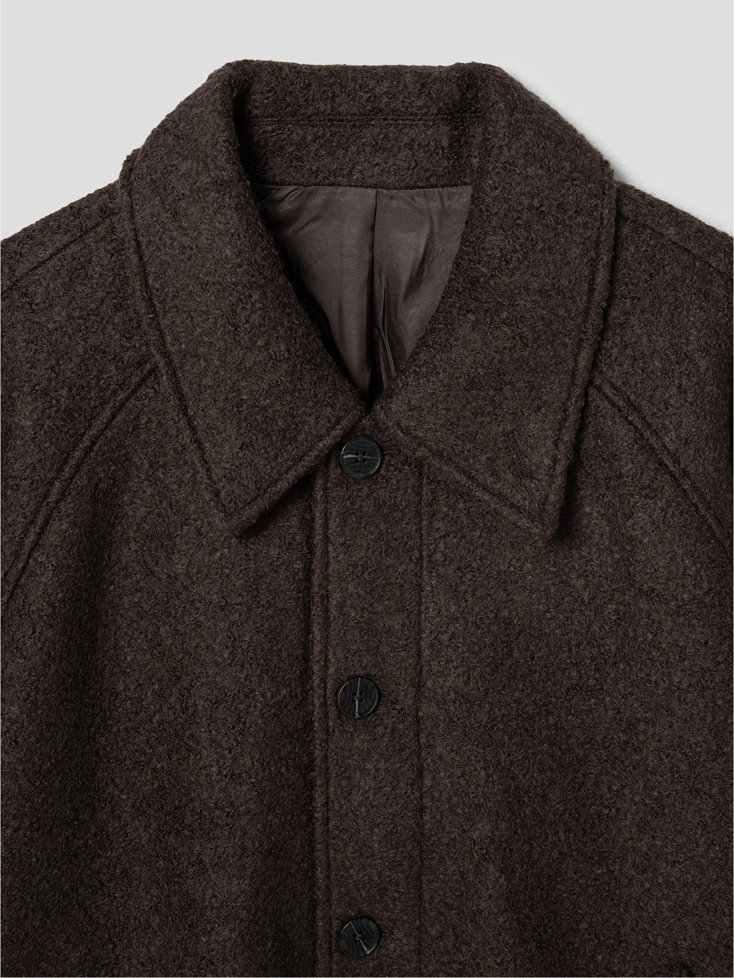 8seconds Wool Blended Boucle Short Blouson Dark Brown | Jackets