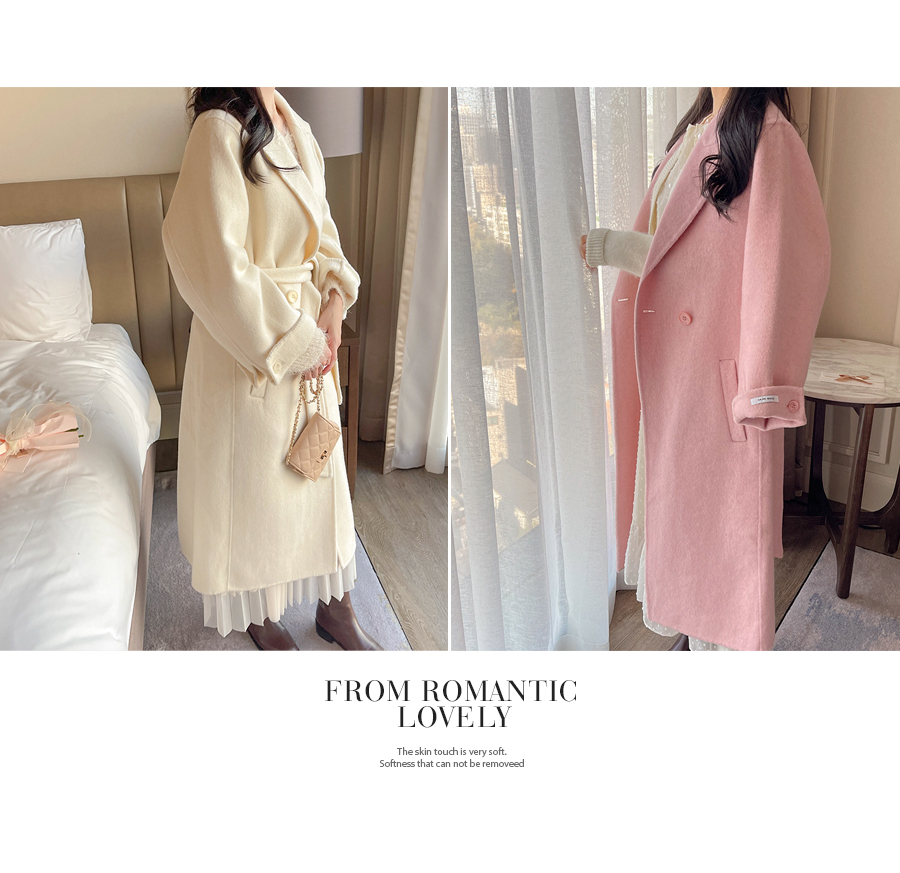 Fiona Jenielle Rolled Up Sleeve Handmade Coat A3081 | KOODING