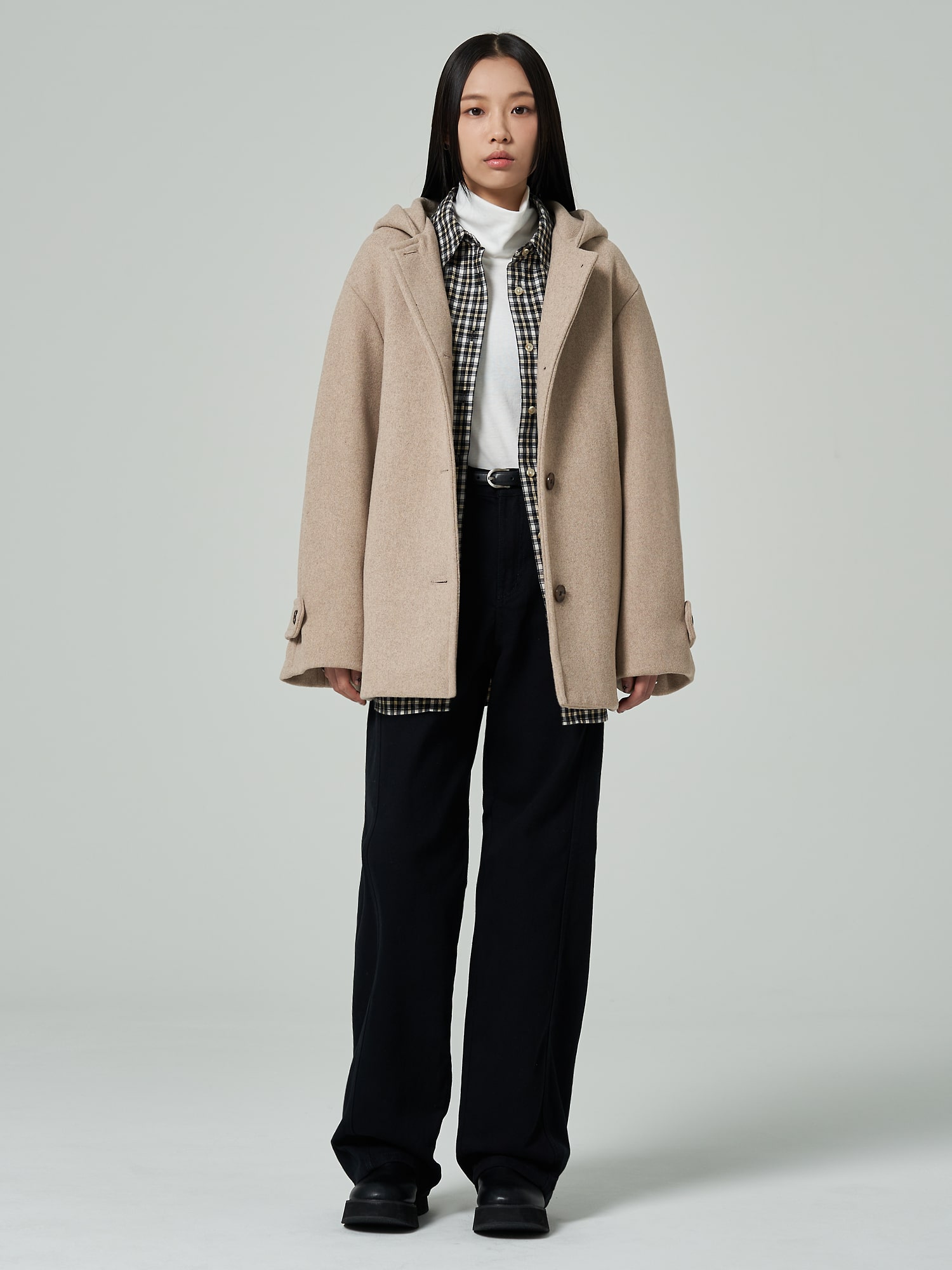 Proenza Schouler Albers Coat in Textured Double Face Wool