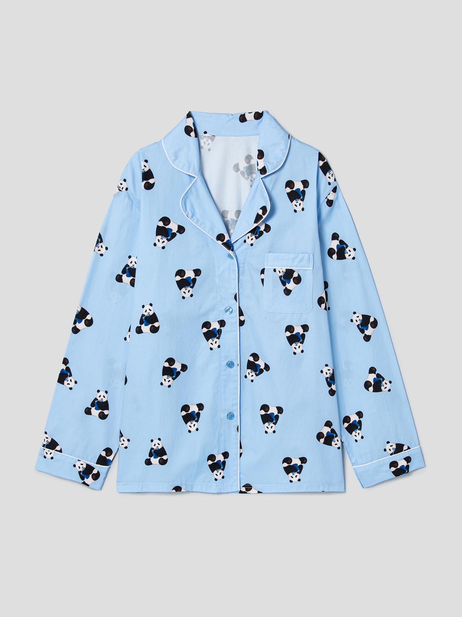 8seconds Pattern Pajama Set Sky Blue | Pajamas for Women