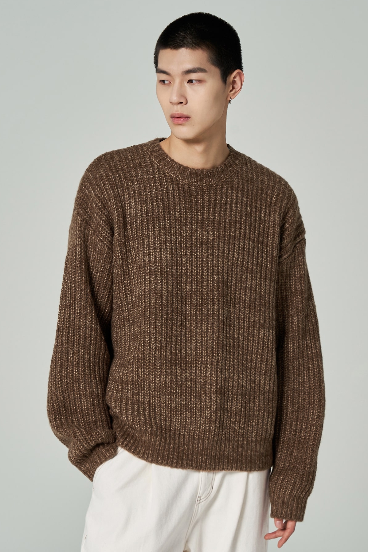 29088　KOSUGI メンズ　ニット　茶色　サイズＭ 29088 KOSUGI メンズ ニット 茶色 サイズM 29088KOSUGI メンズニット