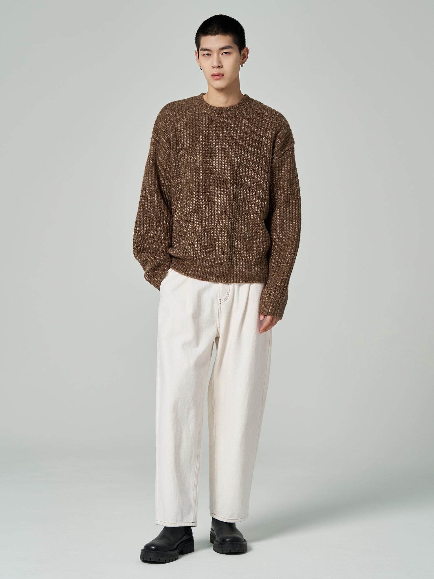 ヒューマンホープ ニットセーター ブラウン HUMAN MADE HUMAN HOPE LOW GAUGE KNIT – HUMAN MADE Inc.