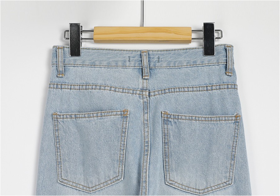 【bohemian seoul】FRONT POCKET BOOTS CUT DENIM PANTS BOHEMIAN SEOUL] FRONT POCKET BOOTS CUT DENIM PANTS, GRAY