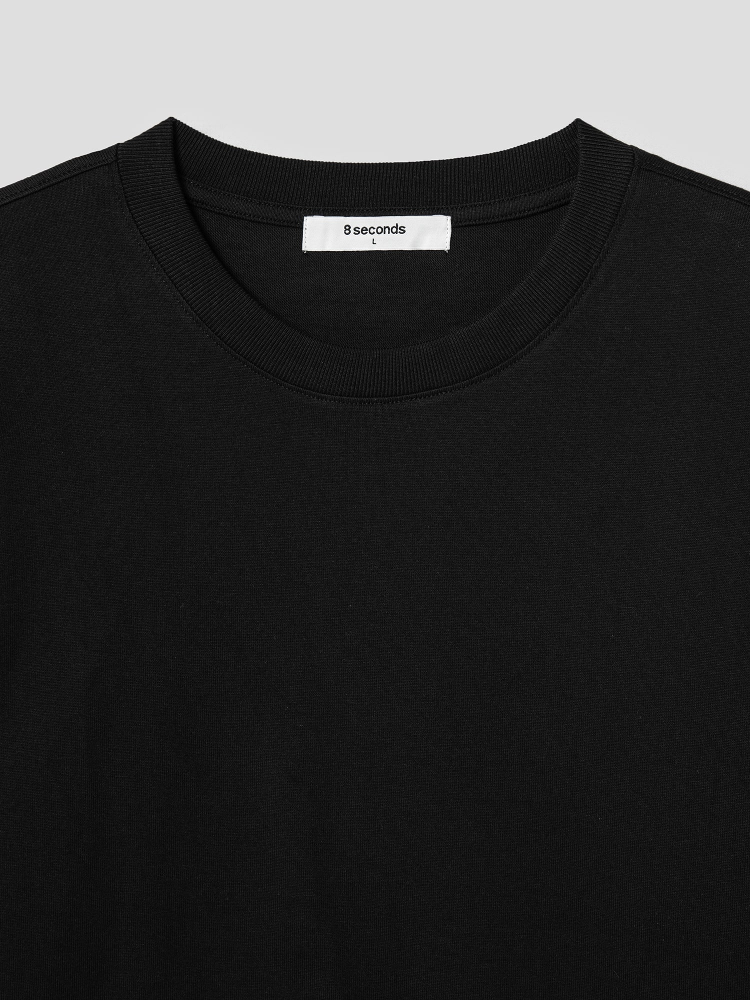 8seconds Daily Basic Long Sleeve Tee Shirt Black | Crewneck