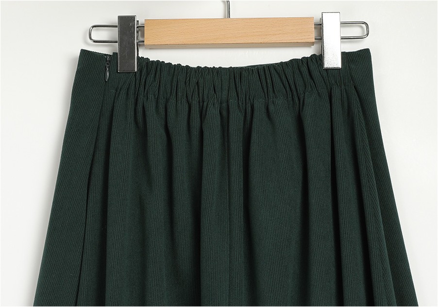 TWEE Austin Elastic Pintuck Long Skirt | A-Line for Women