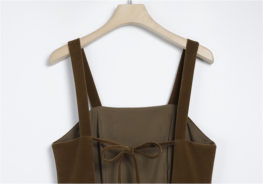 TWEE Tiny Velvet Shirred Bustier Dress | Pinafore for Women TWEE Tiny Velvet Shirred Bustier Dress | Pinafore for Women