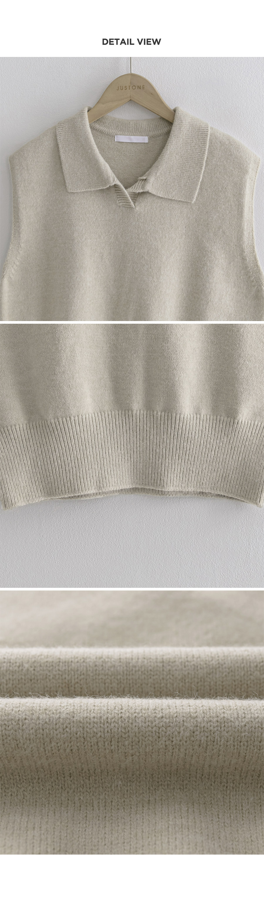 トップス euw nuance collar gilet beige nuance collar gilet / beige euw イユー サイズ2 nuance collar gilet