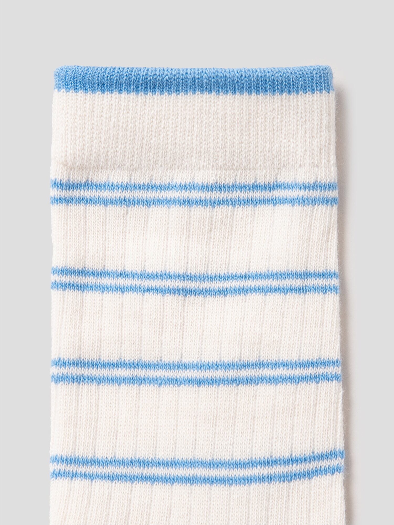 8seconds Stripes Ribbed Socks Ivory | Socks & Stockings for Women | KOODING