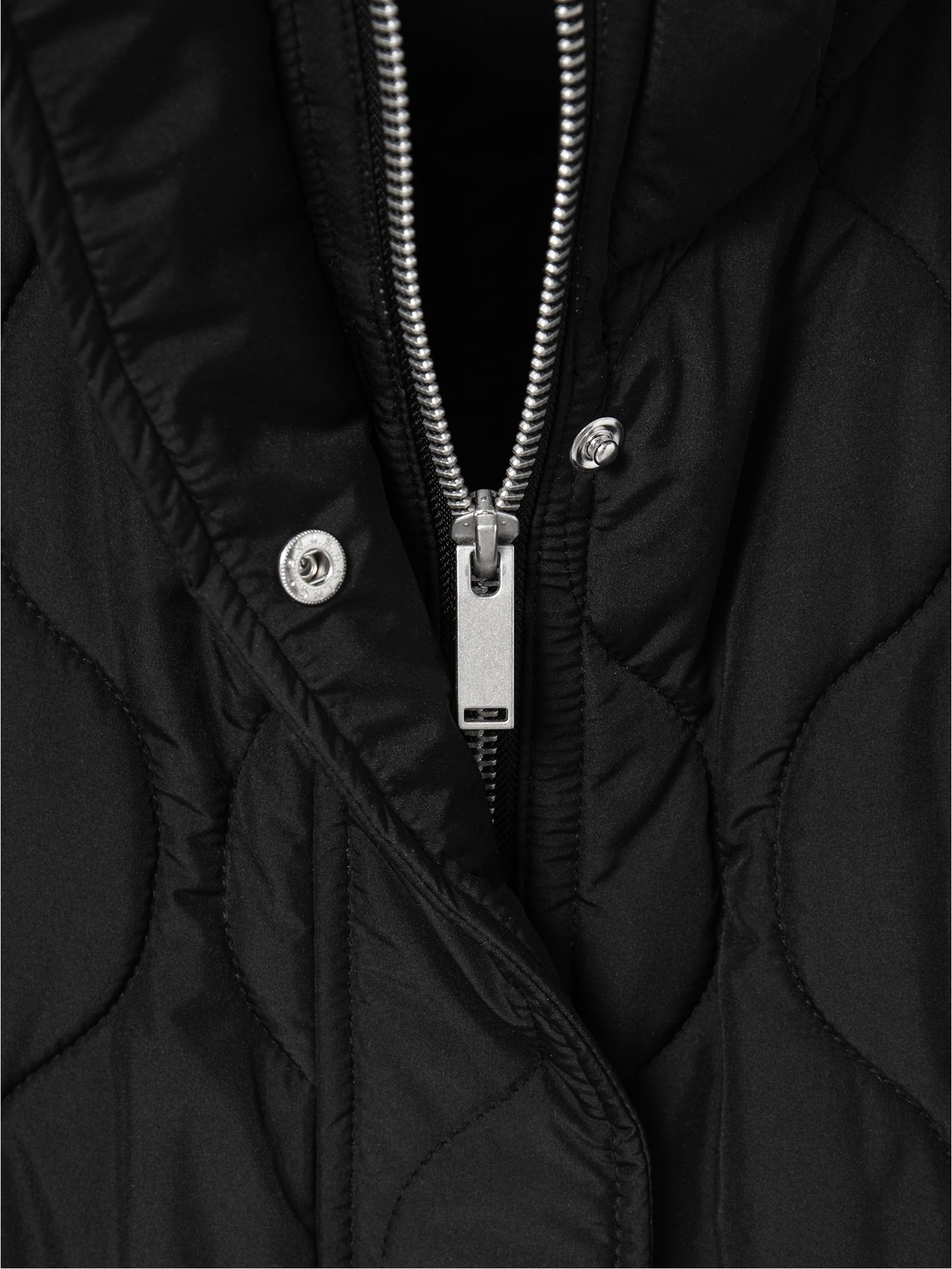 8seconds String Quilting Padding Black | Puffer for Women