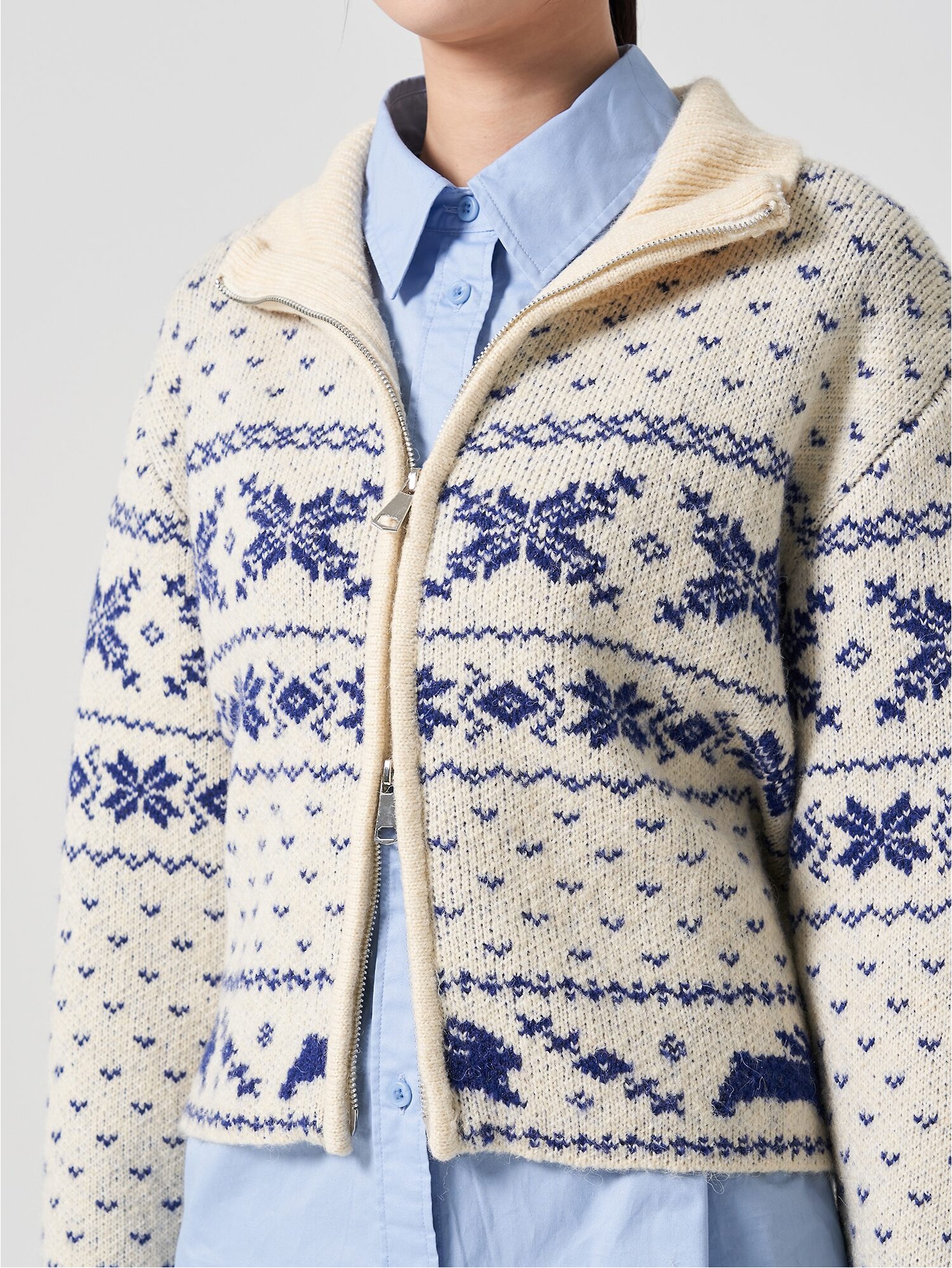 コート CAVISH W TWO TONE BOUCLE CARDIGAN IVORYCV2EFFK683A a09dab443901d1c06dabd5fc6d426b