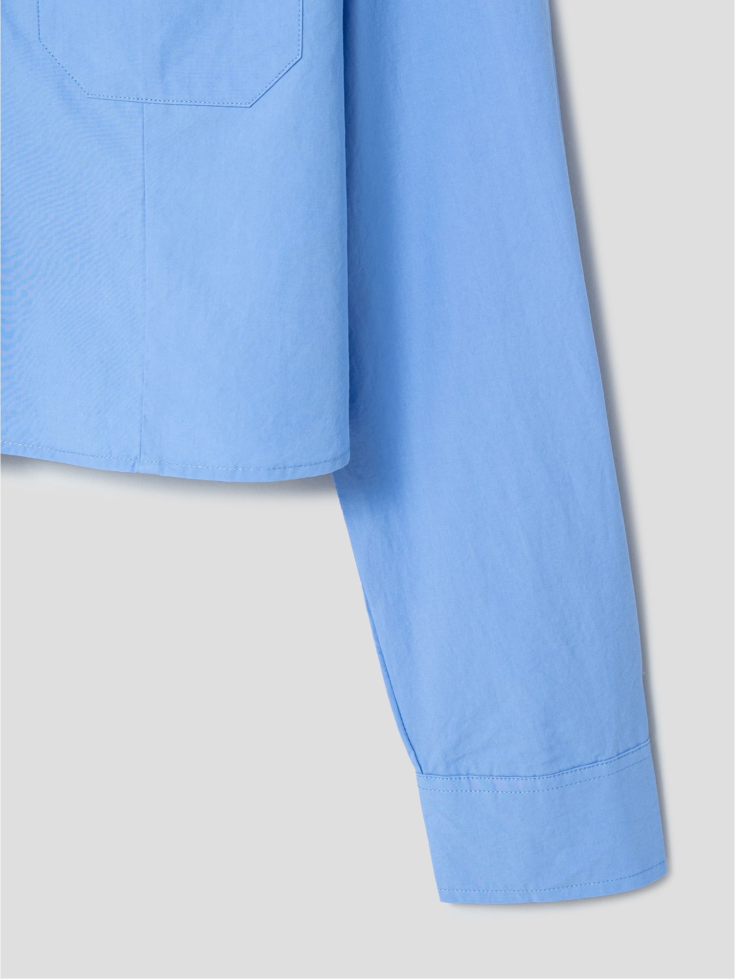8seconds Cotton Slim Crop Shirt Blue | Collared Shirts for
