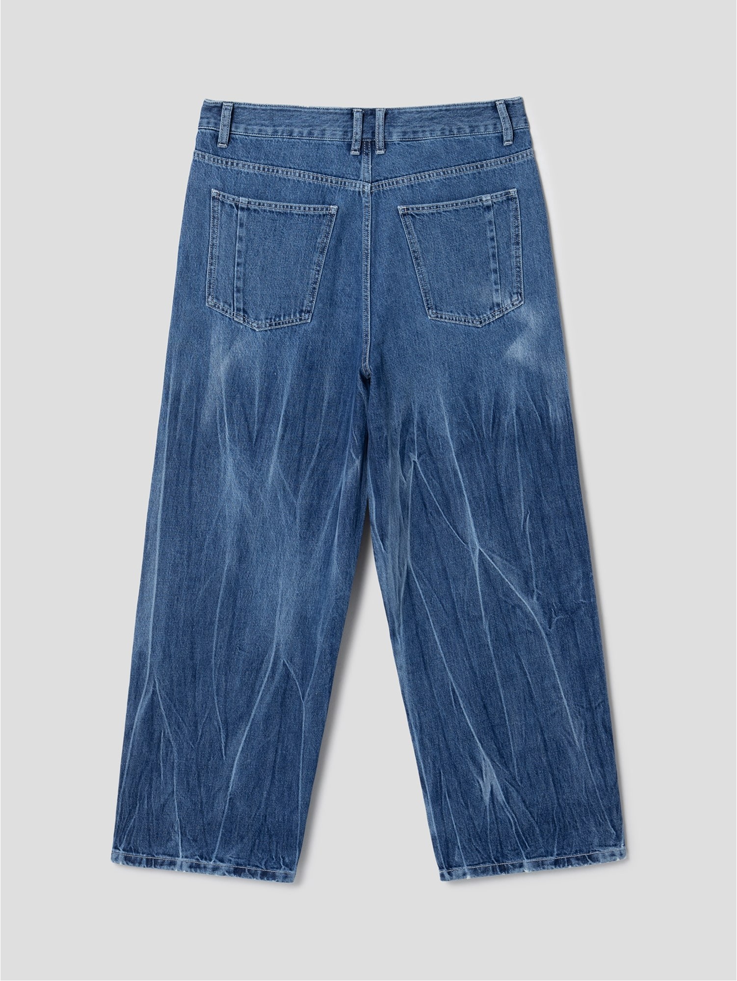 8seconds Wave Washing Denim Pants Blue | Relaxed for Men