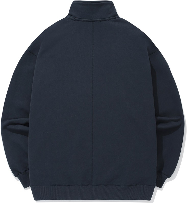 スウェット・トレーナー COVERNAT Damage Half Zip-up Man to Man Navy MUSINSA | COVERNAT Damage half zip-up sweatshirt navy