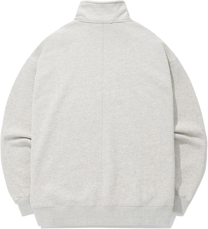 ★★COVERNAT★★ C Logo Half Zip-Up Sweatshirt Oatmeal CO230 Covernat C Logo Half Zip-Up Sweatshirt – Dot & Line Store