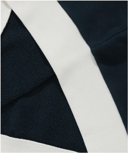 Covernat Unisex Retro Lettering Sweatshirt Navy