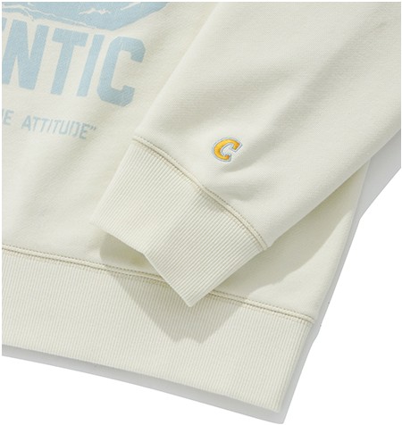 スウェット・トレーナー COVERNAT Sailing Boat Man to Man Ivory Covernat Unisex Sailing Boat Sweatshirt Ivory | Sweatshirts