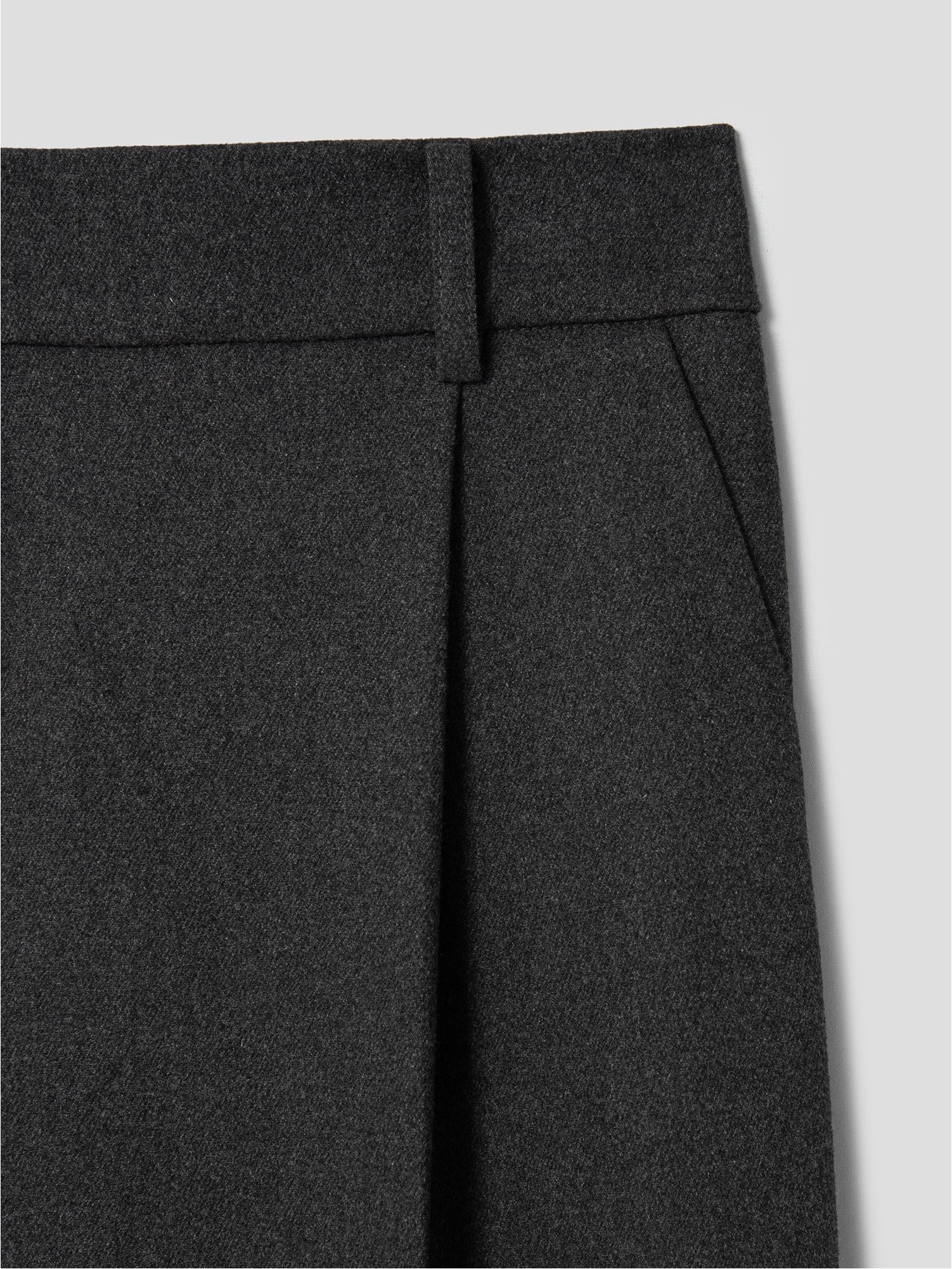 8seconds Wool Like One Tuck Pants Ash | Wide for Women | KOODING