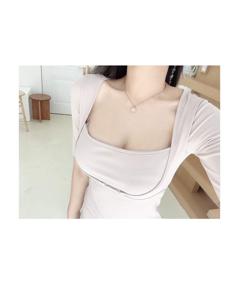 MEME 完売品　cocoon dress / white Sサイズ BLANC-CHIC Flower V Mini Dress | KOODING