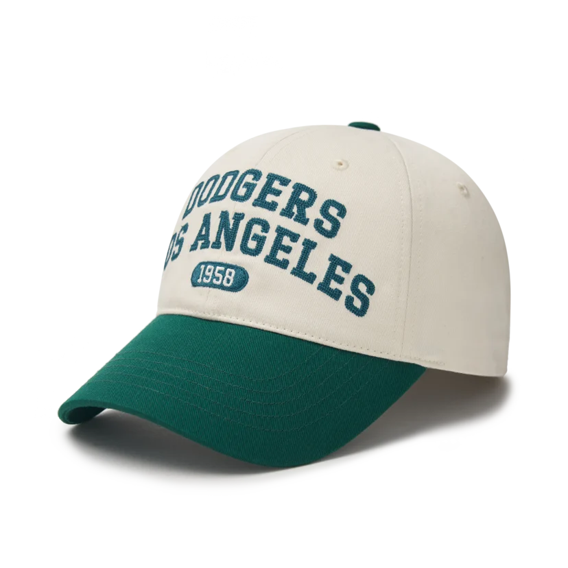 MLB Unisex Varsity Lettering Unstructured Ball Cap LA Dodgers Green, Hats  for Men