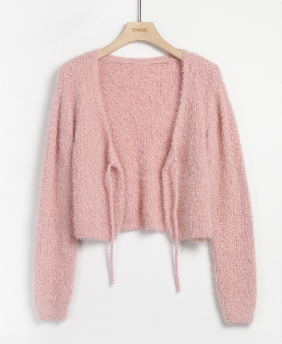 épine piping ribbon cardigan pink RUI_様épine piping ribbon cardigan pink