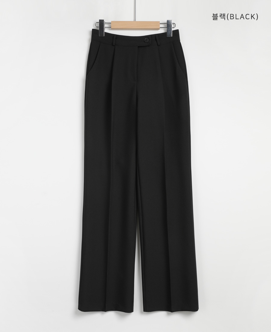 【2plan】Wingle two tuck wide slacks TWEE Kenneth Crease Pintuck Wide Leg Slacks | KOODING