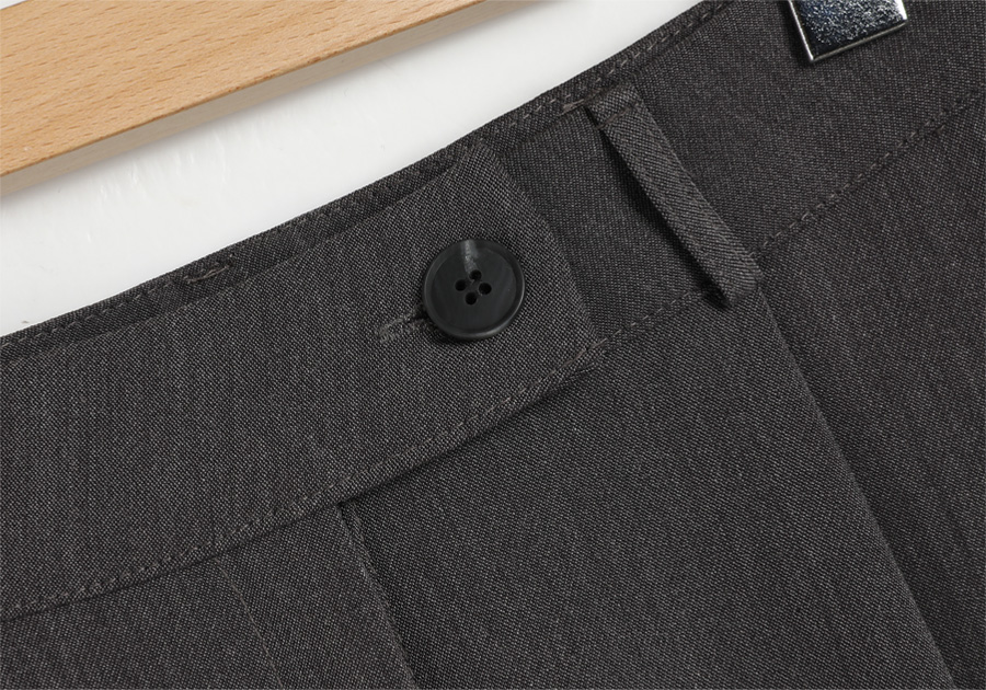 TWEE Kenneth Crease Pintuck Wide Leg Slacks | KOODING