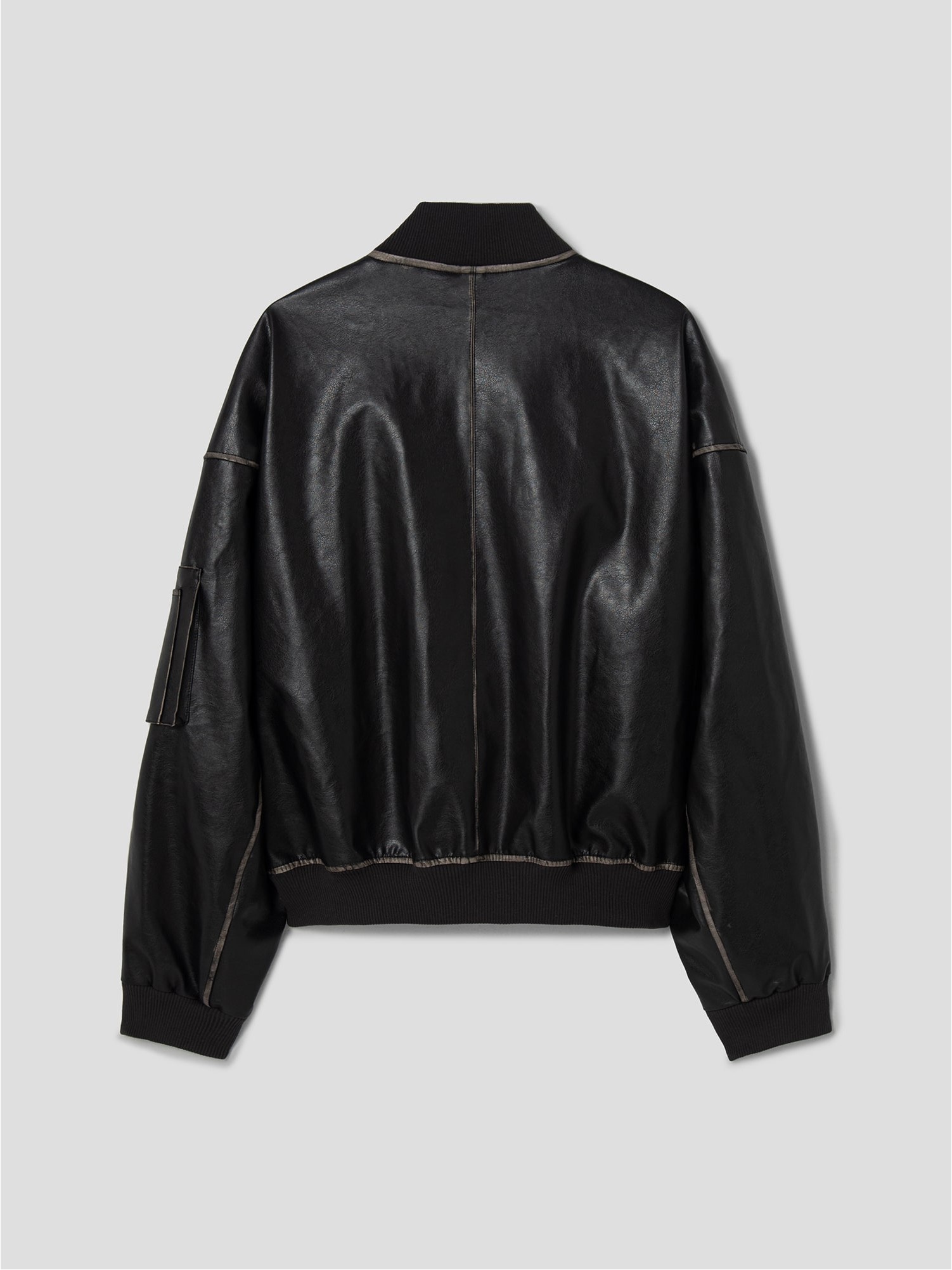 ジャケット・アウター SIWEM FAUX LEATHER BLOUSON 8seconds Vintage Fake Leather Blouson Black | Biker Jackets for